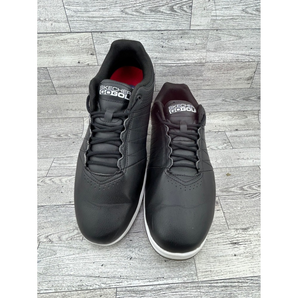 Skechers Go Golf 54545EWW Mens 9‎ Black White Spikeless Athletic Golf Shoes EWW